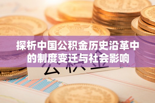 吉水探析中国公积金历史沿革中的制度变迁与社会影响