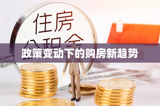 吉水政策变动下的购房新趋势