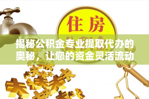 吉水揭秘公积金专业提取代办的奥秘，让您的资金灵活流动